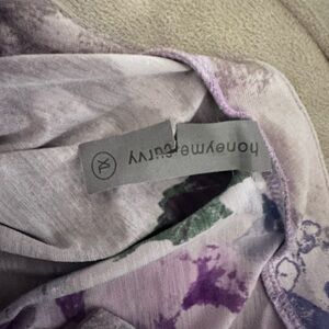 Honeyme Purple and Green Women's Blouse